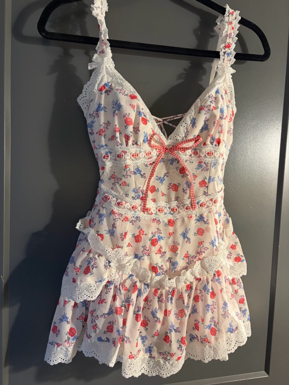 For Love & Lemons Ditsy Day Slip Dress XS NWT - Picture 7 of 16